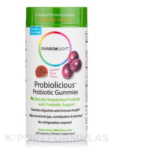 Основне фото товара Probiolicious Probiotic Gummies Berry Flavor, Пробіотики, 50 табл