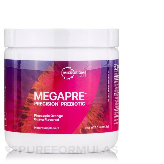 Основне фото товара MegaPre Pineapple Orange Guava Flavored, Пребіотики, 144.6 г