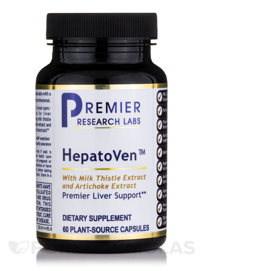 Основне фото товара Premier Research Labs, HepatoVen, Підтримка печінки, 60 капсул