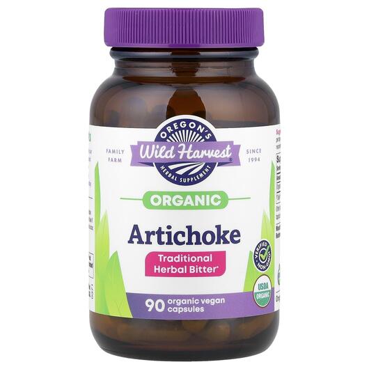 Основне фото товара Oregon's Wild Harvest, Artichoke, Екстракт Артишока, 90 капс