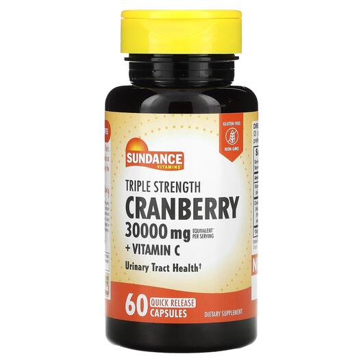 Основне фото товара Triple Strength Cranberry 10000 mg, Журавлина, 60 капсул