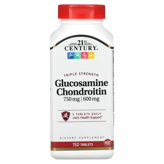 Основне фото товара Glucosamine Chondroitin 750, Глюкозамін та Хондроітин, 150 таблет