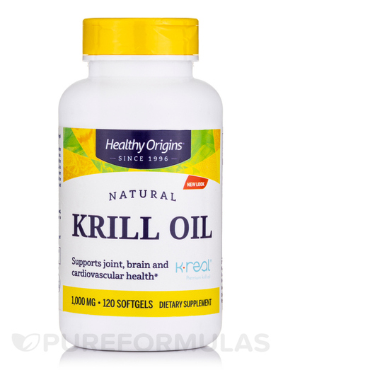 Основне фото товара Krill Oil 1000 mg K-Real, Олія Антарктичного Кріля, 120 капсул