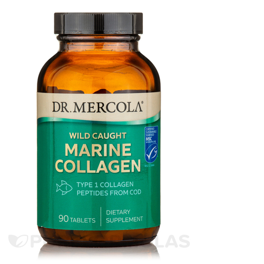 Основне фото товара Dr. Mercola, Marine Collagen, Морський колаген, 90 таблеток