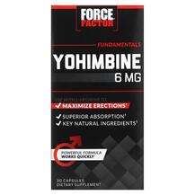 Йохімбе Yohimbine 6 mg Force Factor 30 капсул