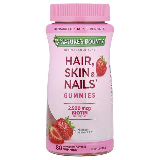 Основне фото товара Hair Skin & Nails Gummies, Вітаміни для волосся, 80 цукерок