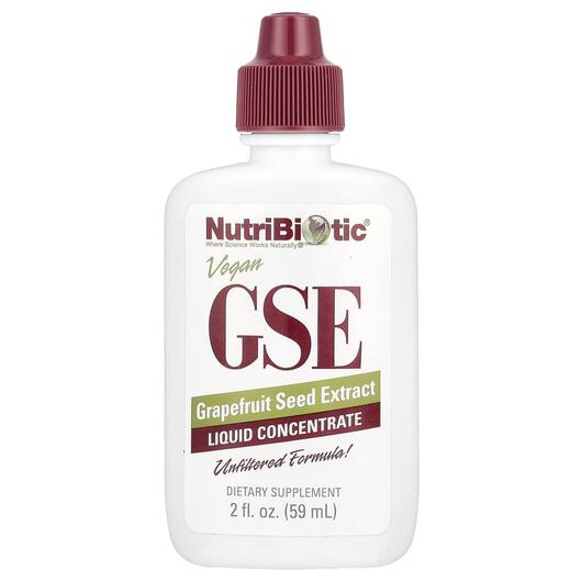 Основне фото товара NutriBiotic, Vegan GSE, Екстракт насіння грейпфрута, 59 мл