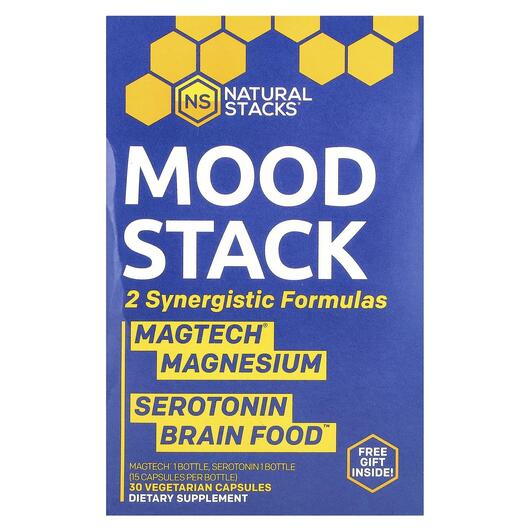 Основне фото товара Natural Stacks, Mood Stack, Підтримка стресу, 2 шт