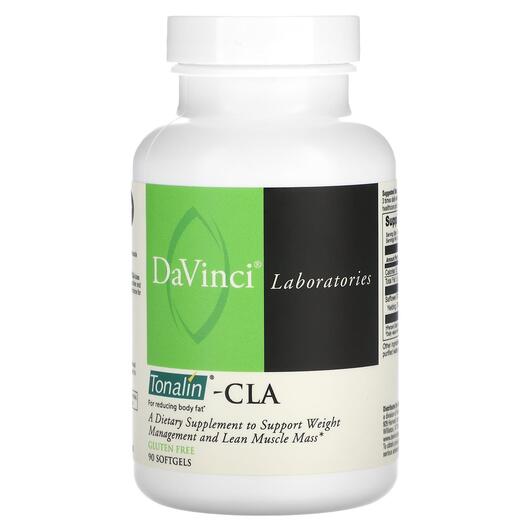 Основне фото товара DaVinci Laboratories, Tonalin - CLA, Лінолева кислота, 90 капсул