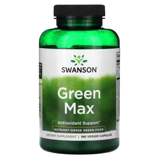 Основне фото товара Swanson, Green Max, Антиоксиданти, 180 капсул