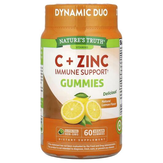 Основне фото товара Nature's Truth, Vitamin C Immune Support, Вітамін C, 60 конф