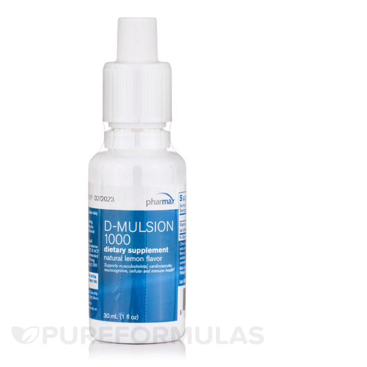 Основне фото товара D-Mulsion 1000 Natural Lemon Flavor, Вітамін D3 Холекальциферол, 