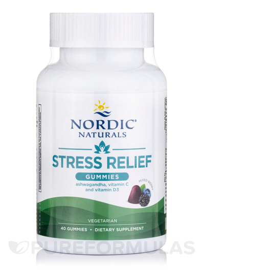 Основне фото товара Stress Relief Gummies Mixed Berry, Підтримка стресу, 40 таблеток