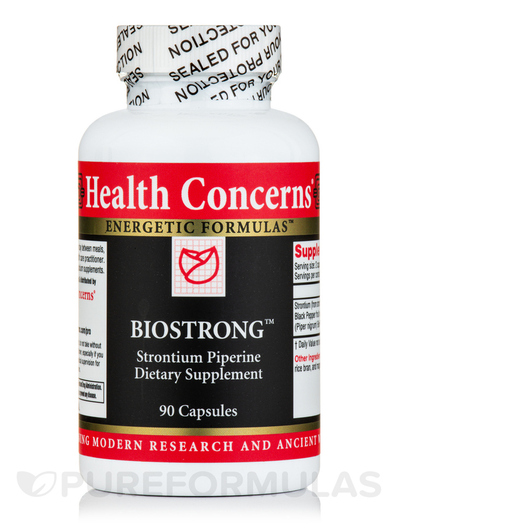 Основне фото товара BioStrong Strontium Piperine Dietary Supplement, Стронцій, 90 кап