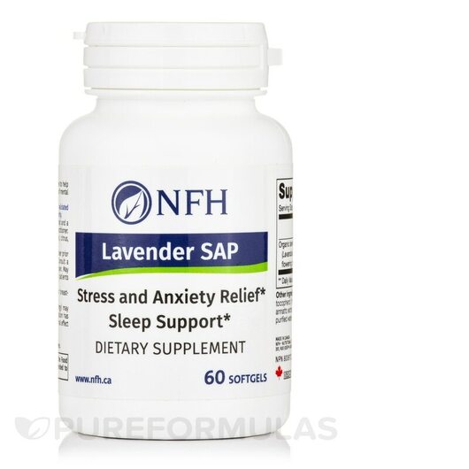 Основне фото товара NFH, Lavender SAP, Підтримка стресу, 60 капсул