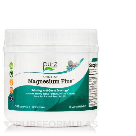 Основне фото товара Ionic-Fizz Magnesium Plus Mixed Berry Flavor, Магній карбонат, 17