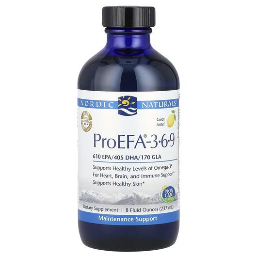 Основне фото товара Nordic Naturals, ProEFA 3-6-9, Омега 3 6 9, 237 мл