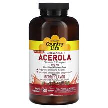 Ацерола Chewable Acerola Country Life 180 таблеток