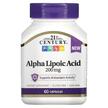Фото товару 21st Century, Alpha Lipoic Acid 200 mg, Альфа-ліпоєва, 60 капсул
