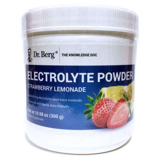 Основне фото товара Electrolyte Powder Strawberry Lemonade, Електроліти, 300 г