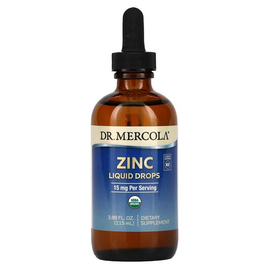 Основне фото товара Dr. Mercola, Zinc 15 mg, Цинк, 115 мл