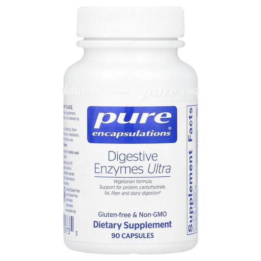 Основне фото товара Pure Encapsulations, Digestive Enzymes Ultra, Ферменти, 90 капсул