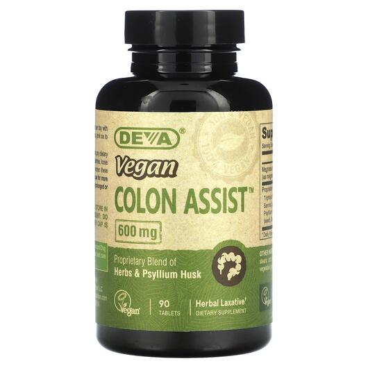 Основне фото товара Vegan Colon Assist 600 mg, Підтримка кишківника, 90 таблеток