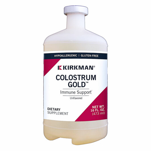 Основне фото товара Kirkman Colostrum Gold Liquid Unflavored, Колострум, 473 мл