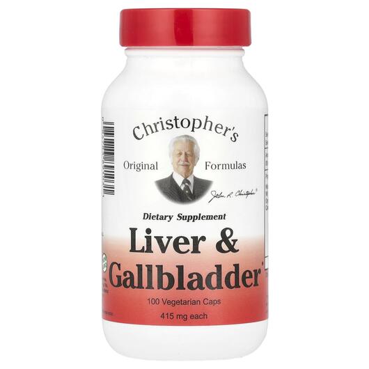 Основне фото товара Liver & Gallbladder, Підтримка печінки, 100 капсул