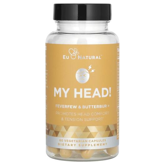 Основне фото товара My Brain! Feverfew & Butterbur, Піретрум та Кремена, 60 капсу