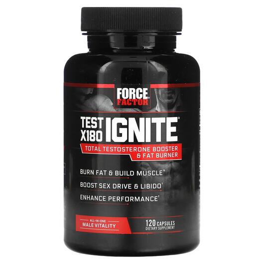 Основне фото товара Test X180 Ignite Free Testosterone, Бустер Тестостерону, 120 капс