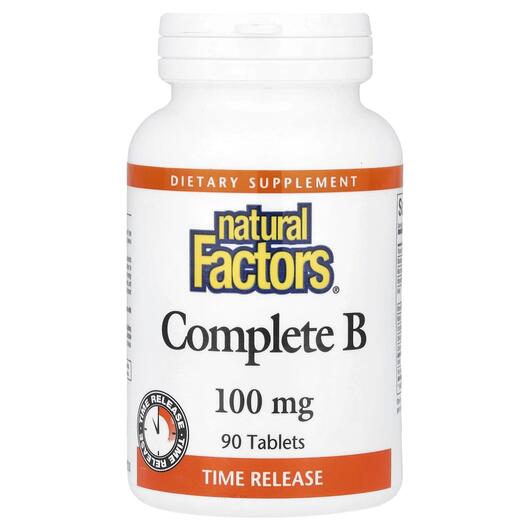 Основне фото товара Complete B 100 mg 90, Комплекс Вітаміну B 100 мг, 90 таблеток