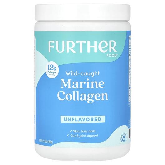 Основне фото товара Wild-Caught Marine Collagen Unflavored, Колаген, 168 г