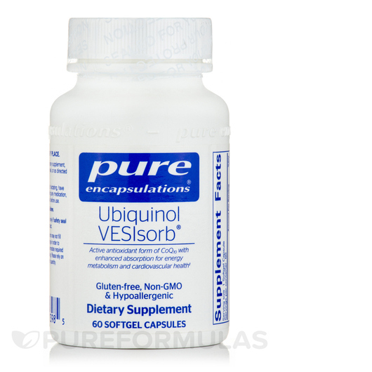 Основне фото товара Pure Encapsulations, Ubiquinol VESIsorb, Убіхінол, 60 капсул