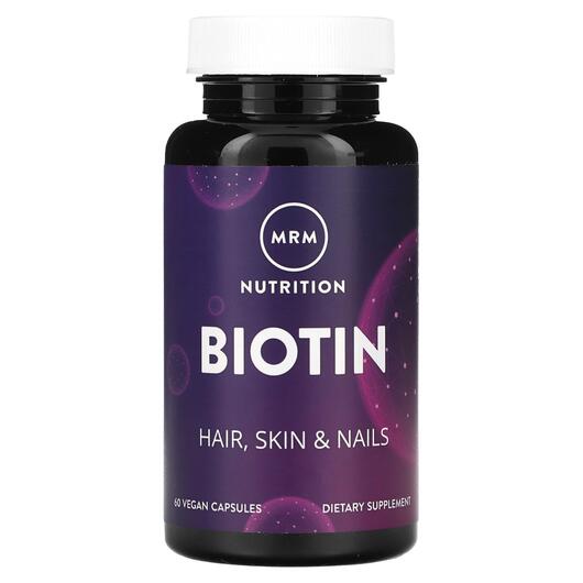 Основне фото товара MRM, Biotin, Вітамін B7 Біотин, 60 капсул