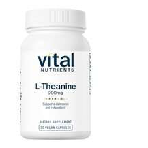 L-Theanine 200 mg L-Теанин Vital Nutrients 30 капсул