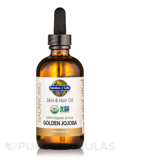 Основне фото товара Organic Golden Jojoba Skin and Hair Oil, Шкіра нігті волосся, 115