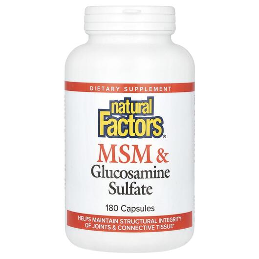 Основне фото товара MSM & Glucosamine Sulfate, Глюкозамін Хондроітин, 180 капсул