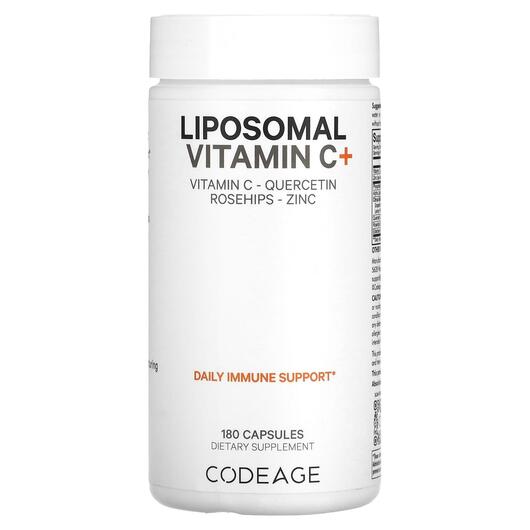 Основне фото товара Vitamins Liposomal Vitamin C+, Вітамін C Ліпосомальний, 180 капсу