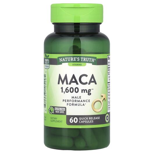 Основне фото товара Nature's Truth, Maca 1600 mg, Мака, 60 капсул