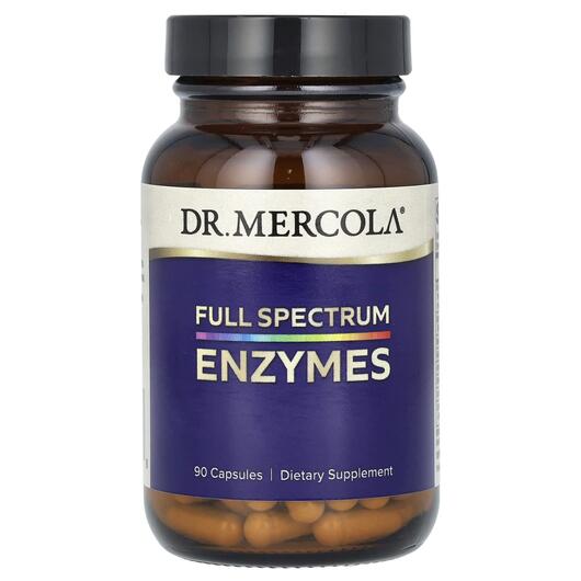 Основне фото товара Dr. Mercola, Enzymes Full Spectrum, Ферменти, 90 капсул