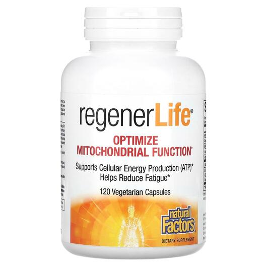 Основне фото товара Natural Factors, RegenerLife, Клітинне здоров'я, 120 капсул