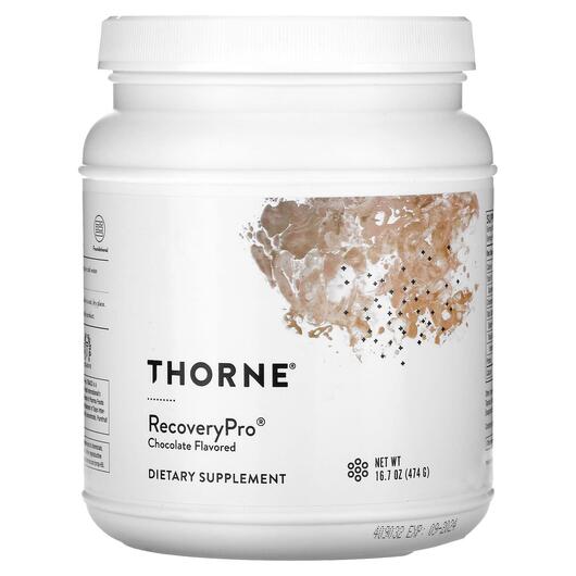 Основне фото товара Thorne, RecoveryPro Chocolate, Відновлення, 474 г