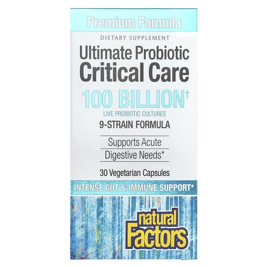 Основне фото товара Ultimate Probiotic Critical Care 100 Billion, Пробіотики, 30 капс