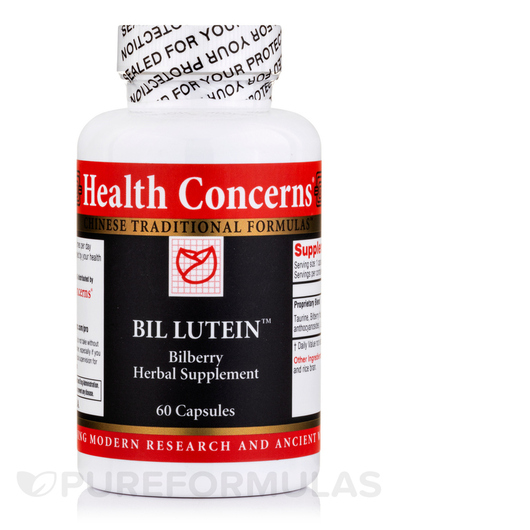 Основне фото товара Bil Lutein Bilberry Herbal Supplement, Лютеїн, 60 капсул