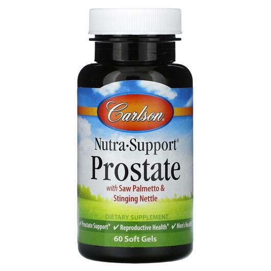 Основне фото товара Carlson, Nutra-Support Prostate, Підтримка простати, 60 капсул