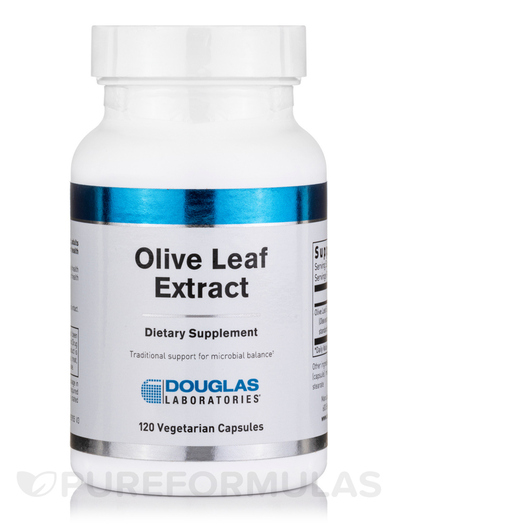 Основне фото товара Douglas Laboratories, Olive Leaf Extract, Листя оливи, 120 капсул