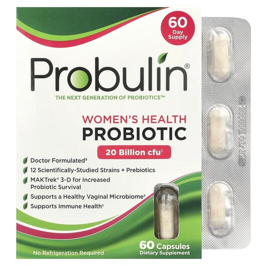 Основне фото товара Women's Health Probiotic 20 Billion, Пробіотики для жінок, 6