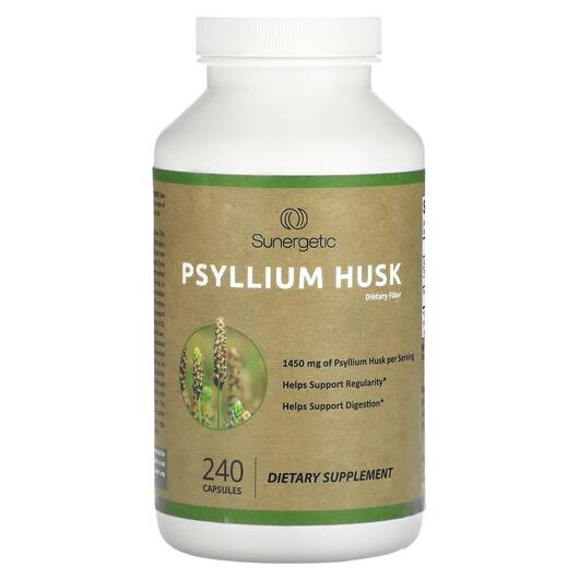 Основне фото товара Psyllium Husk Dietary Fiber 1450 mg, Псиліум, 240 капсул