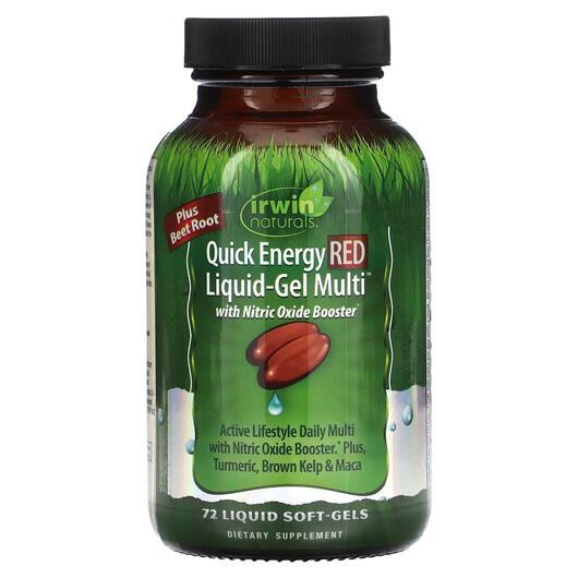 Основне фото товара Quick Energy Red Liquid-Gel Multi, Мультивітаміни, 72 капсул